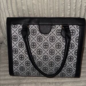 Elegant Black and White Tote Bag